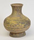 Han Dynasty, Chinese Painted Pottery Jar