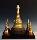 19th Century, Mandalay, Burmese Wooden Pagoda
