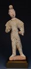 Tang Dynasty, Chinese Pottery Groom Figurine