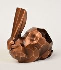 20th Century, Showa, Japanese Bronze Rabbit