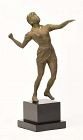 Early 20th Century, Burmese Bronze Figure of Athlete