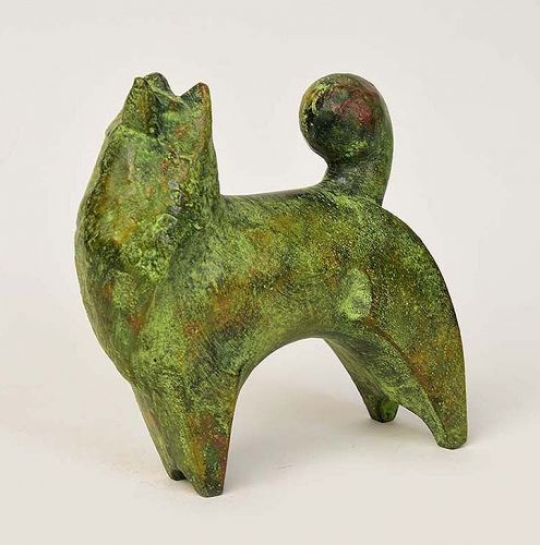 20th Century, Showa, Japanese Bronze Dog