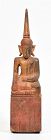 19th Century, Laos Wooden Seated Buddha