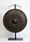 19th Century, Burmese Bronze Gong with Stand