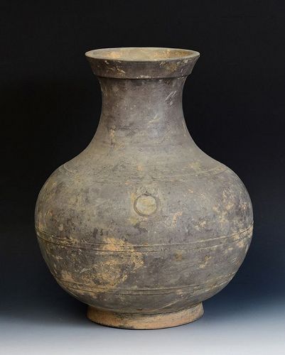 Han Dynasty, Chinese Pottery Hu Jar