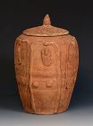 Five Dynasties, Chinese Pottery Lotus Jar