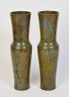 Early 20th Century, Showa, A Pair of Japanese Bronze Vases