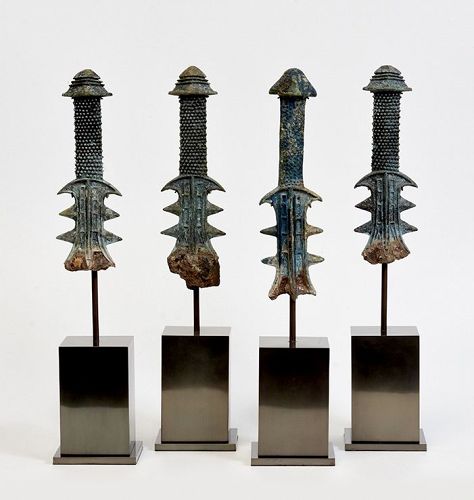 Han Dynasty, A Set of Chinese Bronze Sword Hilt