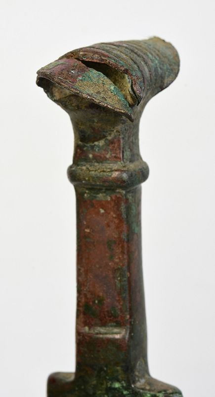 1000 - 600 B.C., Ancient Luristan Bronze Sword with Stand