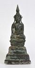 17th Century, Shan, Burmese Bronze Seated Buddha