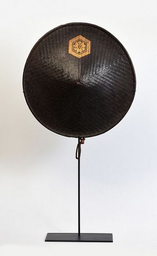 Early 20th Century, Showa, Japanese Bamboo Lacquered Hat