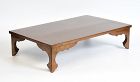 Early 20th Century, Showa, Japanese Wooden Lacquered Lower Table