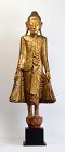 19th Century, Mandalay, Burmese Wooden Standing Buddha