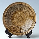 Sukhothai, Rare Sankampaeng Plate with Fish Design