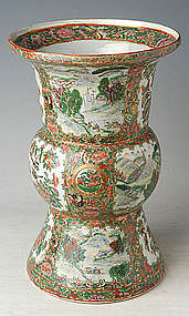 Chinese Export Famille Rose Baluster Vase