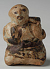 14th C,Rare Sukhothai Stoneware Hunchback Water Dropper