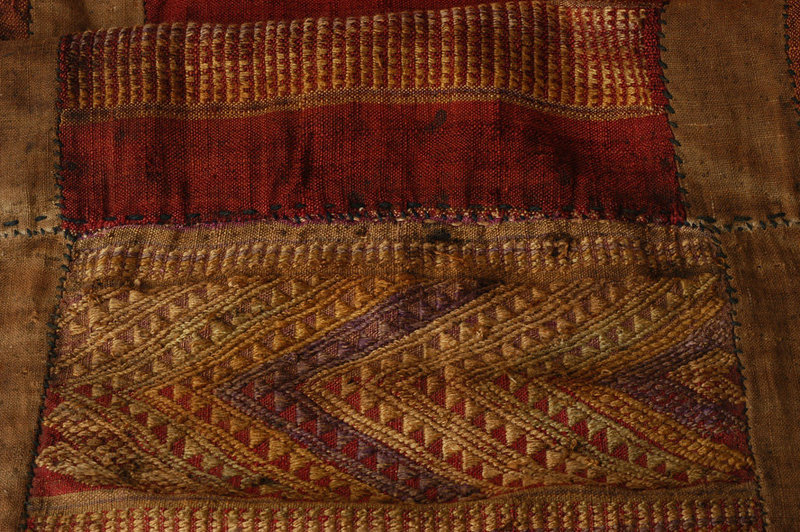 19th Century, Burmese Textile for Weighted Sleeping Net