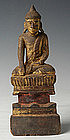 Late 18th Century, Rare Tai Yai Burmese Wooden Buddha
