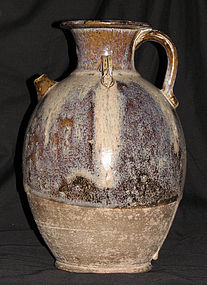 A phosphatic splashed ewer. Late Tang dynasty.