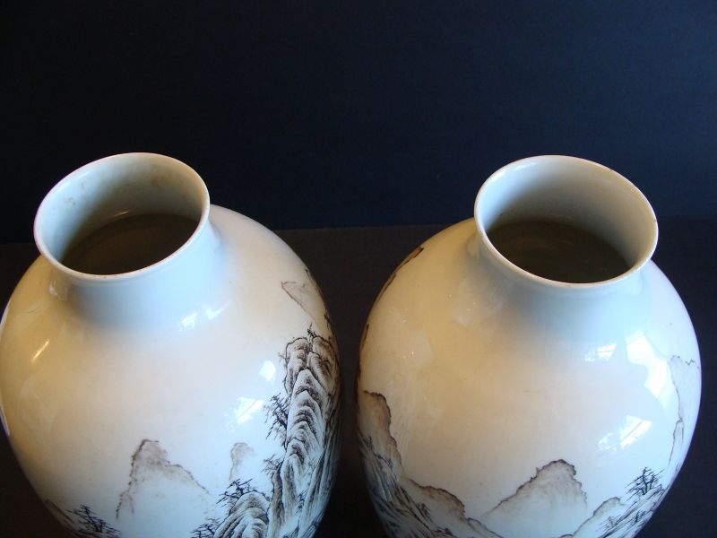 Sepia Vases (Pair)