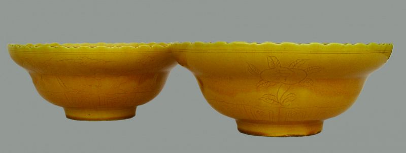 Chinese Yellow Glazed Bowls
