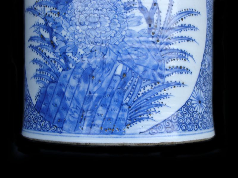 Blue and White Brushpot