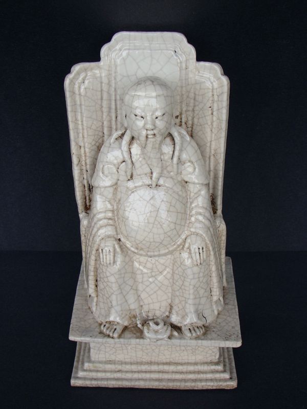 Chinese Glazed Seated Deity