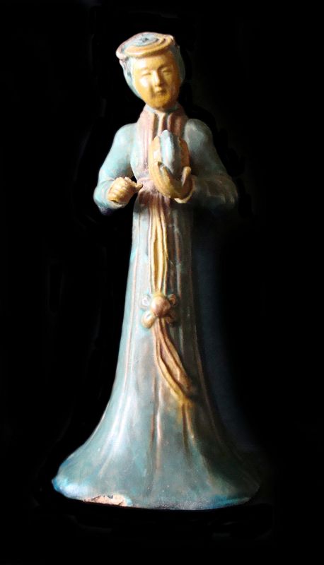 Chinese Pottery Lady of the Court Figure