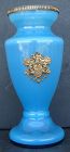 Blue Opaline & Gilt Ormolu Vase