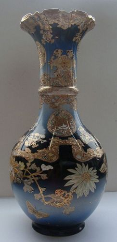 Japanese Kyo-Satsuma-yaki Vase