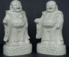 Chinese Blanc de Chine Figures of the Immortal Budai (Pair)