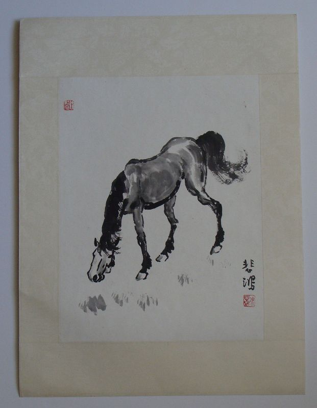 Chinese Series Xu Beihong Horse Ink Drawings
