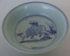 Chinese Blue and White Boys Bowl
