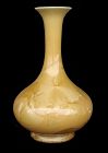 Chinese Gold Crystalline Glaze Vase