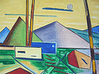 Joseph Meierhans Bucks County, Pa.- Modernist Oil/Board