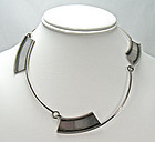 Bill Tendler Modernist Sterling Silver Necklace