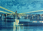 Richard Florsheim 'Airport' Color Lithograph 1964