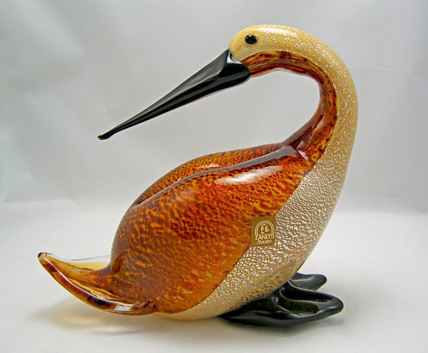 Oscar Zanetti Bird Murano Art Glass Master