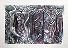 Ross Braught Modernist Surrealistic Figural Landscape