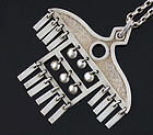 Oswaldo Guayasamin Modernist Condor Necklace Ecuador