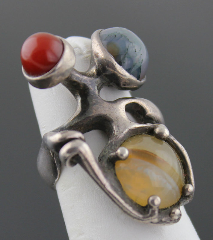 Peter Broome Modernist Sterling Ring California