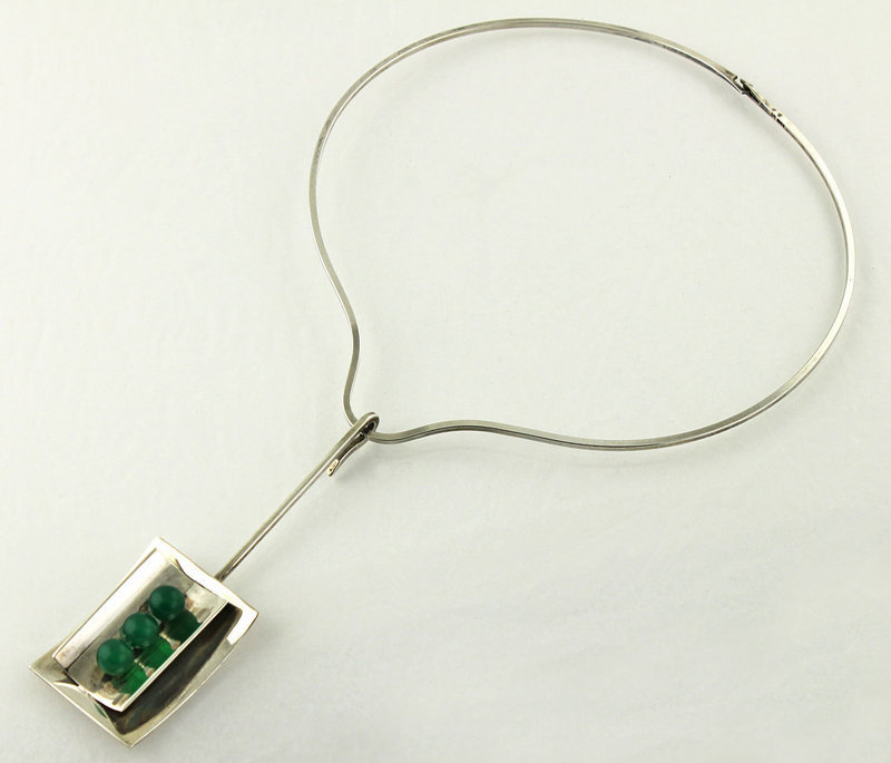 Poul Warmind Modernist Sterling Necklace Denmark 1950