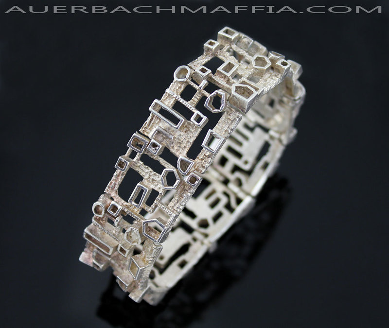 Industria Argentina Modernist Silver Bracelet