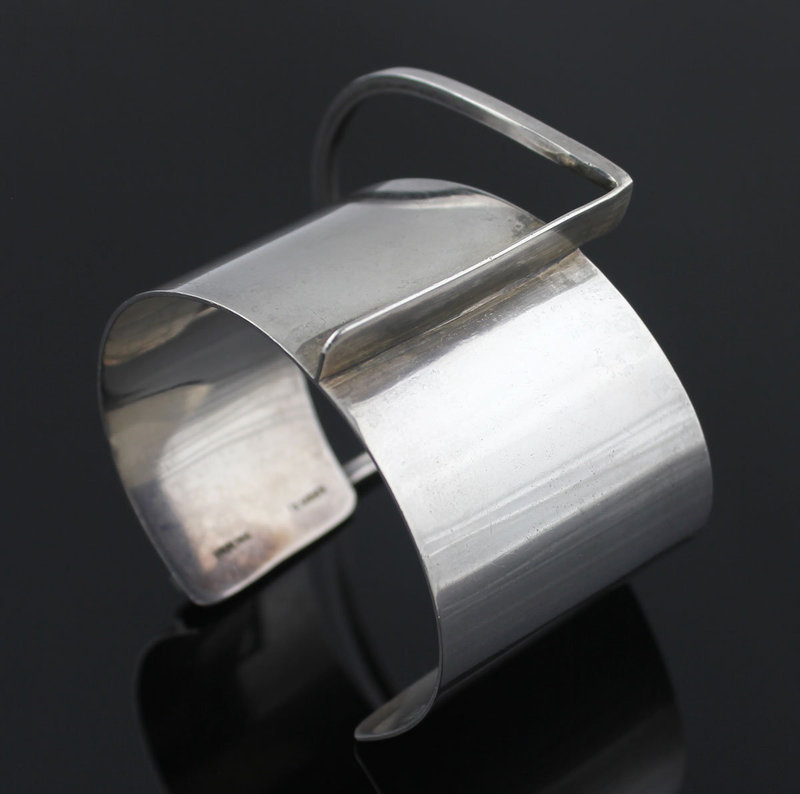 Ed Wiener Modernist Sterling Architectural Bracelet