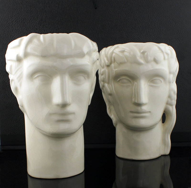 Geza DeVegh Art Deco Classical Ceramic Heads 1930