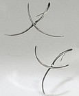 Art Smith Modernist Sterling Kinetic Earrings 1950