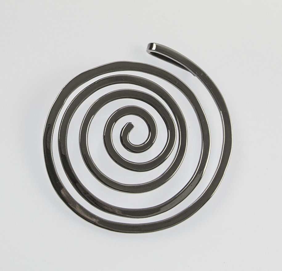 Ed Wiener Modernist Sterling Spiral Pendant 1950