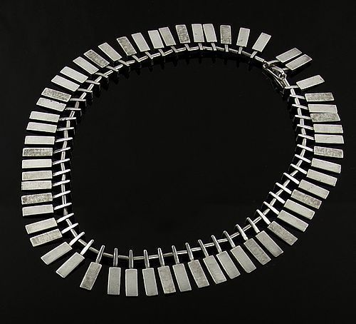 Ibe Dahlquist Sterling Silver Paddle Necklace - Studio Piece