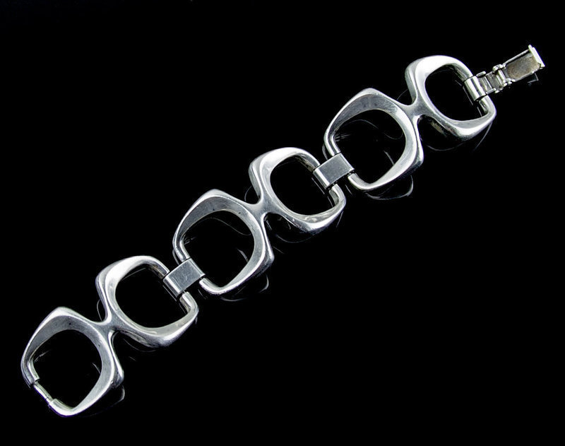 Wilhelm Binder Modernist Sterling Silver Bracelet - Germany