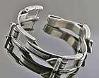 Antonio Fallaci Modernist Sterling Buckle Bracelet - Italy